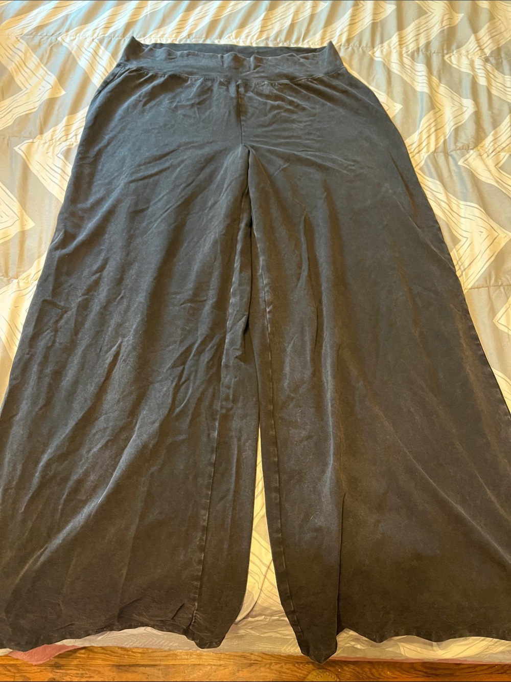 aerie Wide Leg Black Pants
